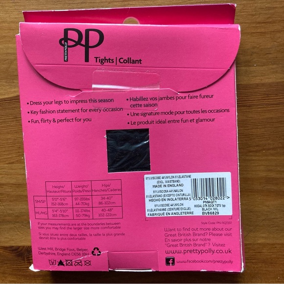 Pretty Polly Black Secret Socks M/L — new - Picture 2 of 2